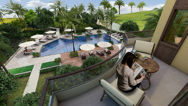 anya terrace over looking pool